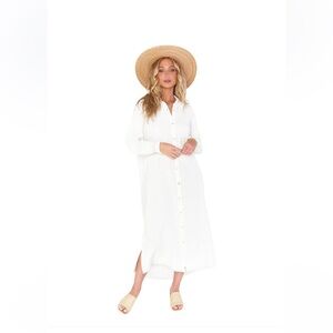 Show Me Your Mumu Button-Down Captain's Dress medium